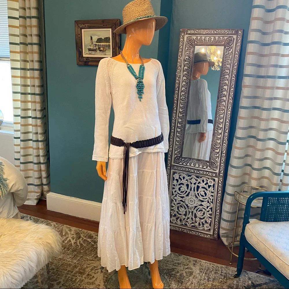Faux Turquoise Chunky Statement / Runway Necklace